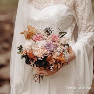 Ramo de novia preservado con rosas en tonos pastel, venta online para toda España