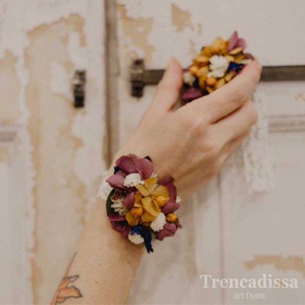Pulsera floral preservada