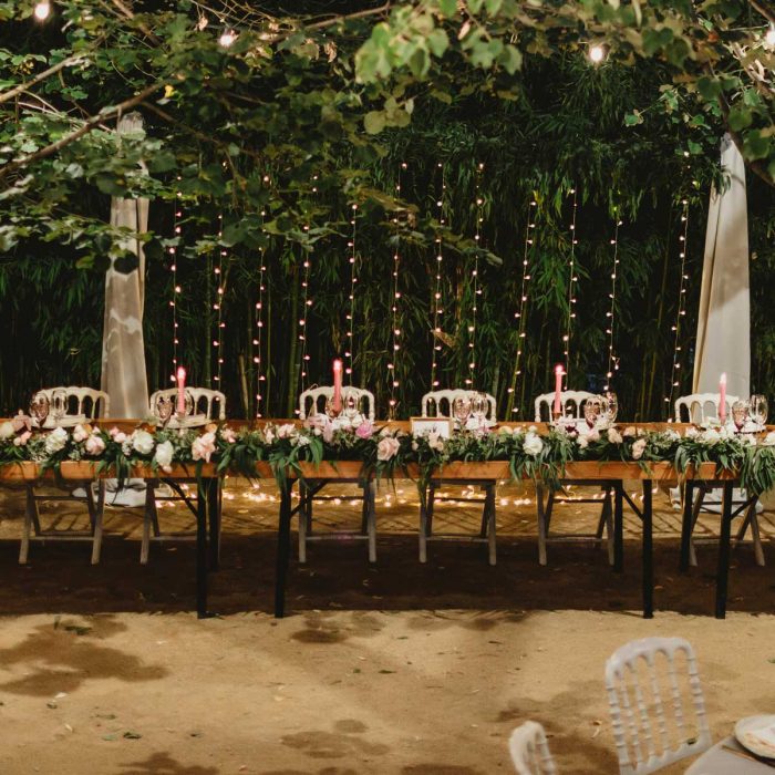 Decoración floral de bodas y banquetes