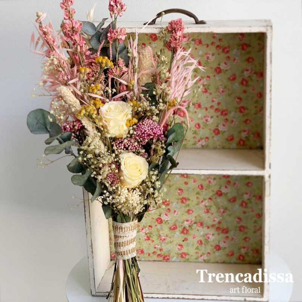 Ramo de flores secas y preservadas, venta online Badalona