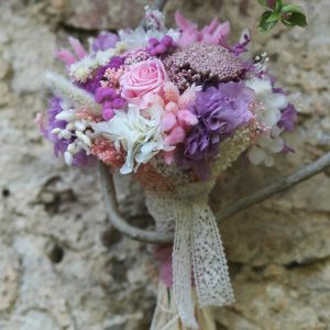 Ramo de novia preservado, en Trencadissa, floristería en Badalona