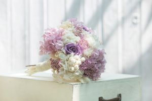 Ramos de flores para novias en flor seca, en tonos pastel