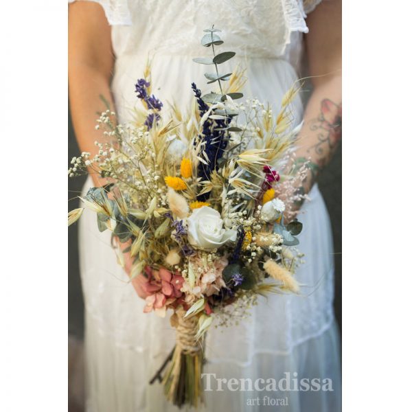 Ramo de novia de estilo natural