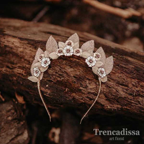 Diademas con porcelana fria o terciopelo para bodas o comuniones