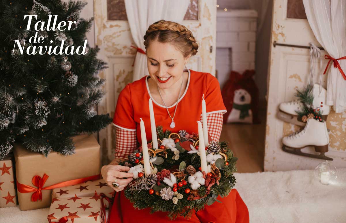 Talleres florales de Navidad, en Badalona