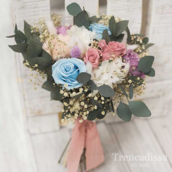 Floristería en Badalona. Ramo de novia preservado venta online