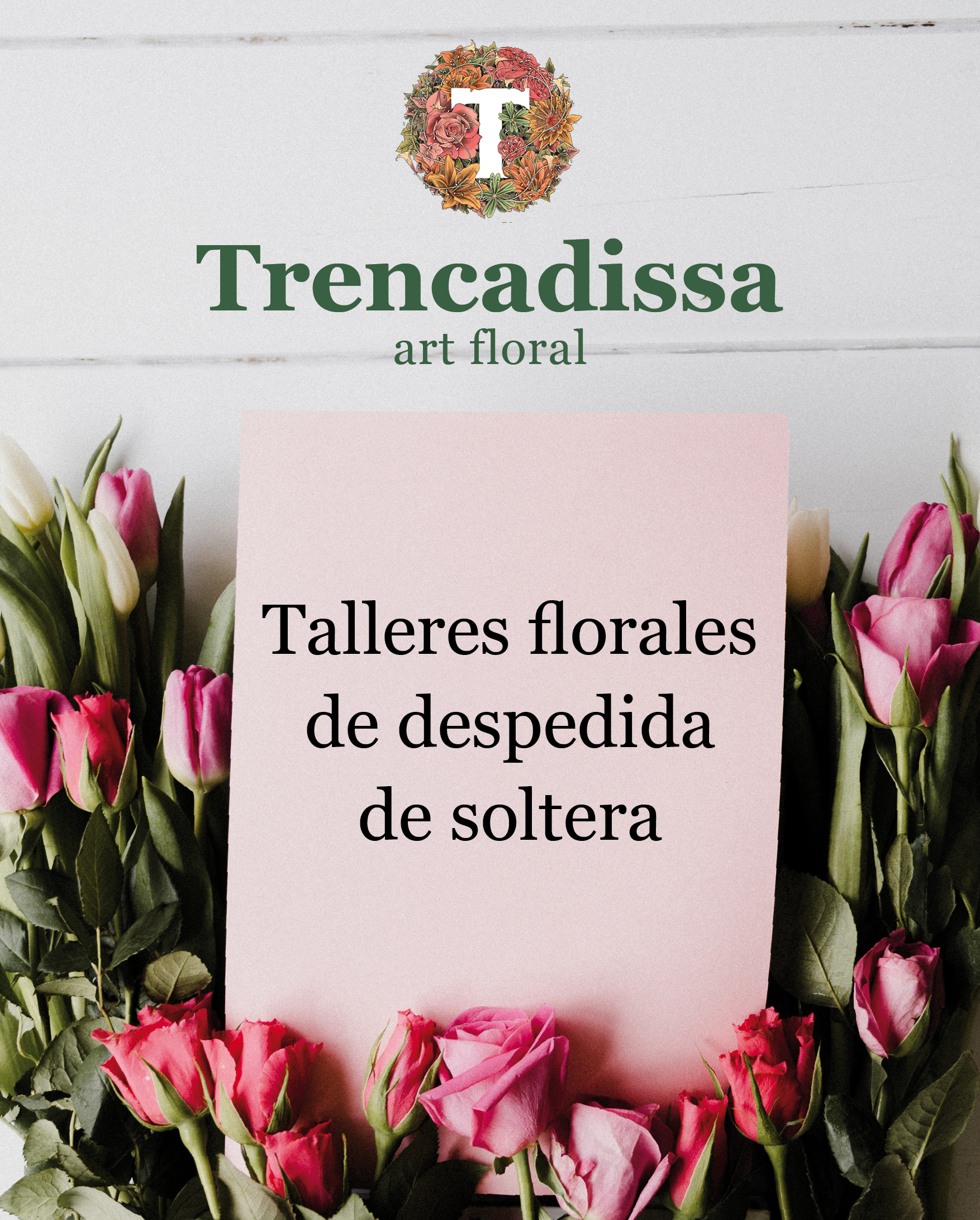 Talleres florales de despedida de soltera en Badalona-Barcelona