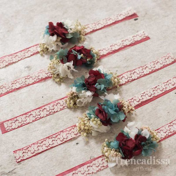 Pulseras florales para bodas y eventos, venta online