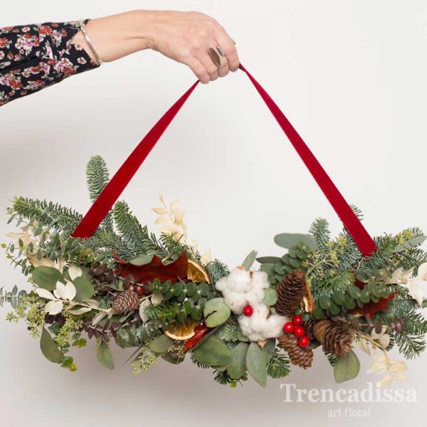 Colgante floral navideño, para puertas y paredes, venta online