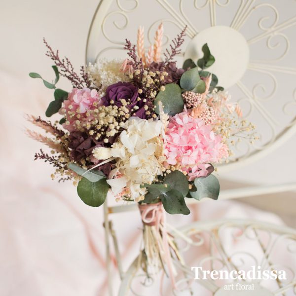 Ramos de novia con flor seca y preservada - Trencadissa Art Floral