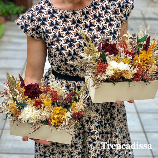 Bouquet de novia diseñado con flor preservada - Trencadissa Art floral