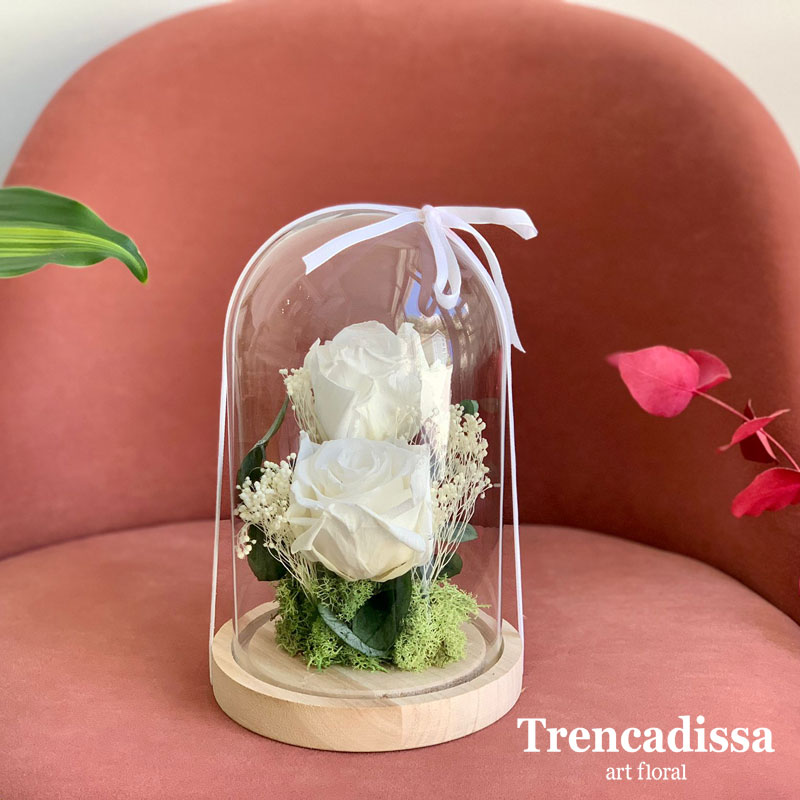 CÚPULAS CON FLORES PRESERVADAS