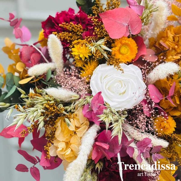 Ramo decorativo de flores preservadas