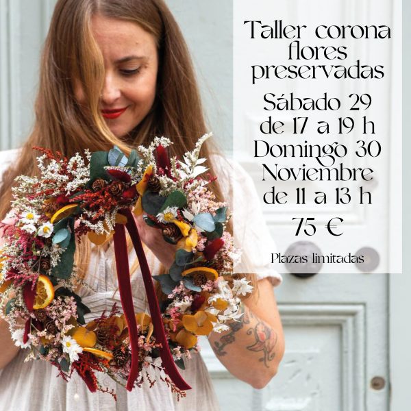 Talleres de coronas de Navidad en Badalona
