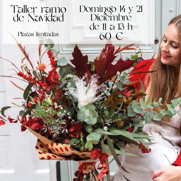 Taller de ramo de navidad en Badalona