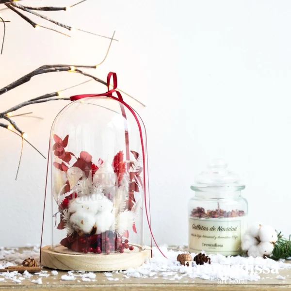 Compra tu cúpula navideña sin gravar o bien añade el mensaje que quieras y anótalo en las observaciones cuando hagas tu pedido.