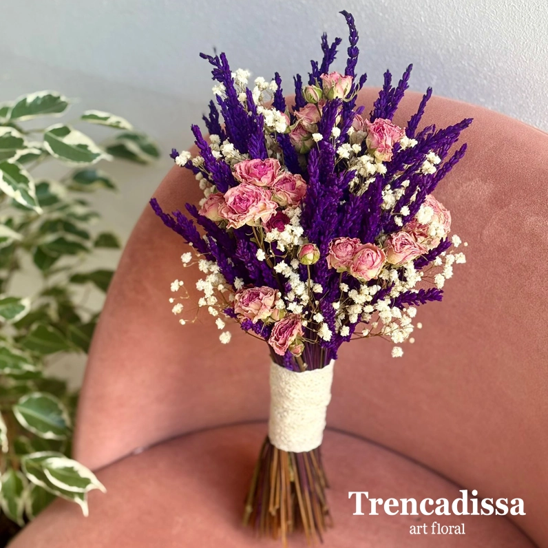 ramos de novia con lavanda