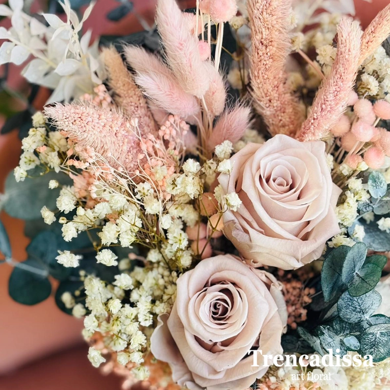 ramos de novia preservados con rosas