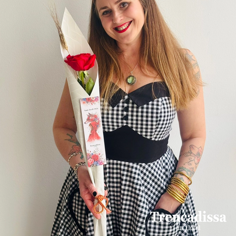 rosa con espiga en badalona sant jordi