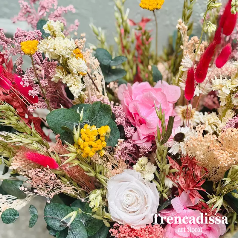 capazos con flor seca y preservada venta online