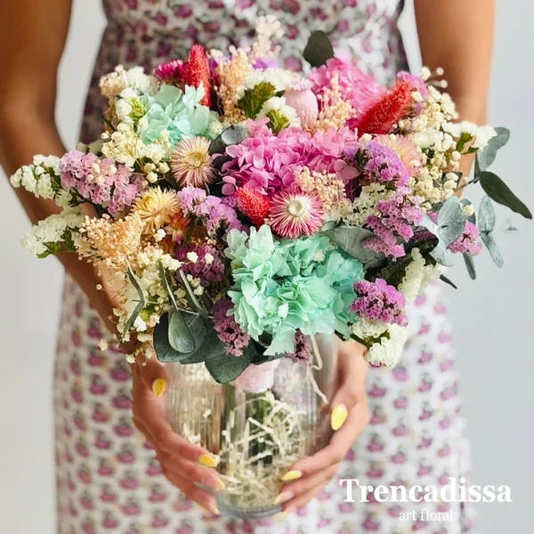 Ramo preservado con flor variada