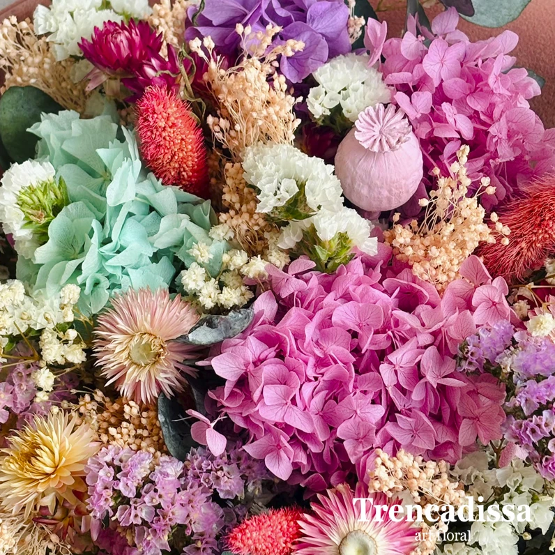 ramo preservado con flor variada