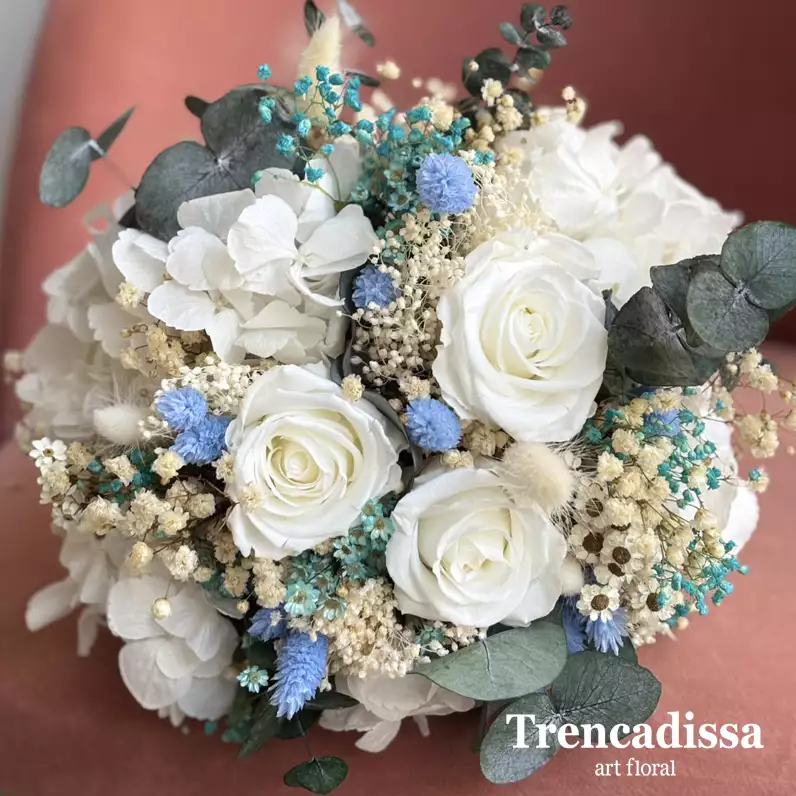 ramos de novia con flor seca y preservada