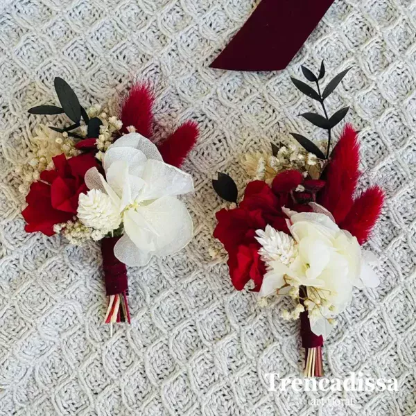 Prendidos de boda con flor seca y preservada